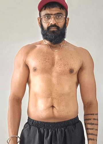 Manish before